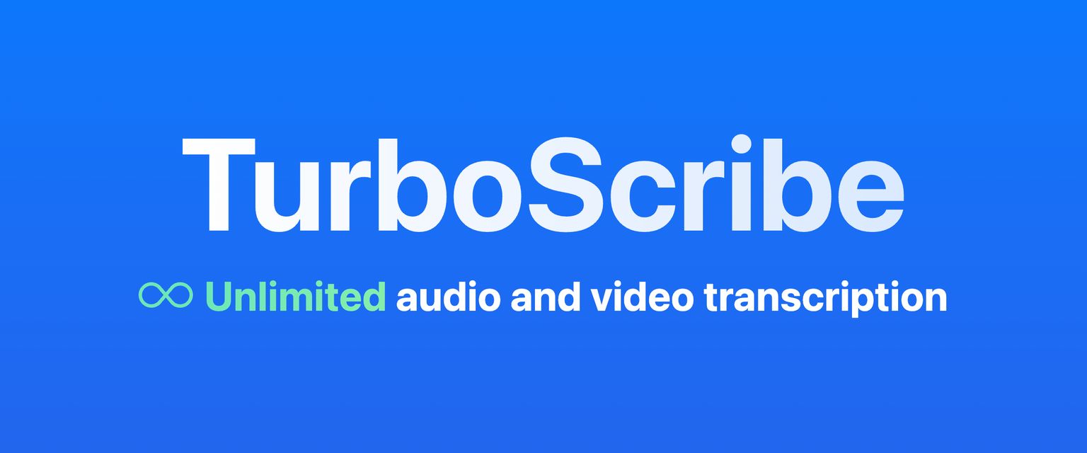 TurboScribe banner